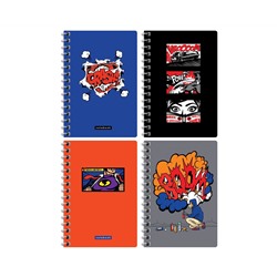 Записная книжка А6, 80л. на гребне BG "Comics art"