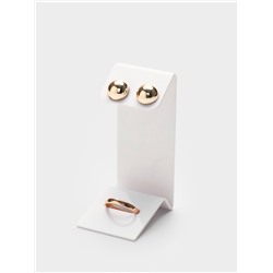 Подставка под серьги, кольцо, 4×5×9 см, толщина 1.5 мм, белая