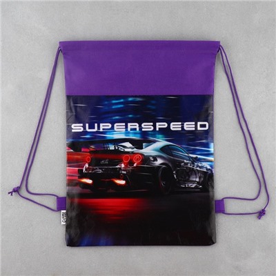 Мешок для обуви Super speed, нетканое полотно, размер 41×30 см