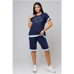 Женский костюм с бермудами 2150 / Синий