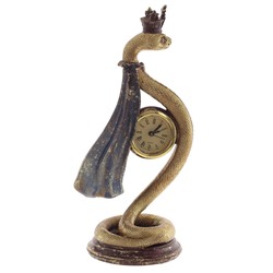 Фигурка декоративная с часами"Змея" (LR44х1 н/п), L11 W9 H24 см