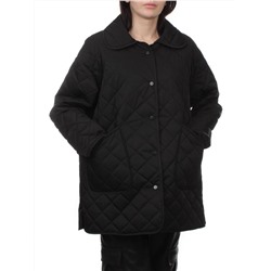 H24-003 BLACK Куртка демисезонная женская (100 гр. холлофайбер)