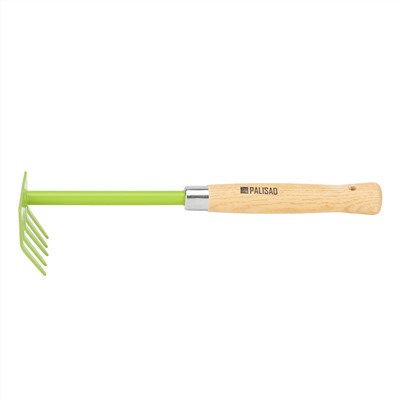 Грабли 5 - зубые, 90 х 330 мм, стальные, деревянная рукоятка, Classic, Palisad