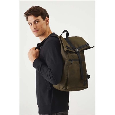 Plecak męski gładki kolor zielony