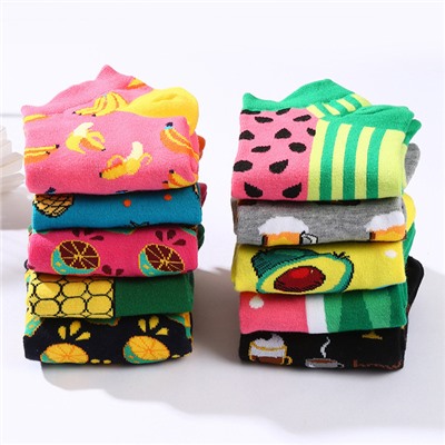 Tide, summer trend fruit fashionable short socks, European style, wholesale