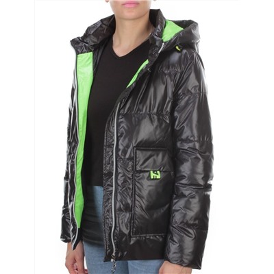 8263 BLACK Куртка демисезонная женская BAOFANI (100 гр. синтепон)