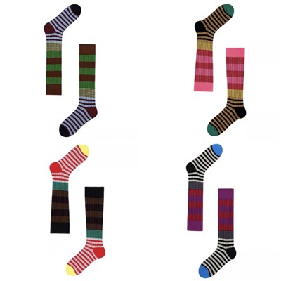 Retro fashionable demi-season cotton socks for men and women, internet celebrity