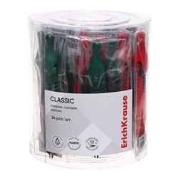 Циркуль пластиковый ErichKrause «Classic», 122 мм, PVC чехол, МИКС