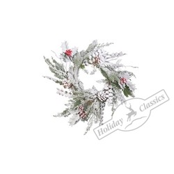 Венок рождественский "Зимний сад" d 41 см