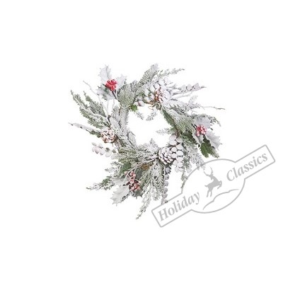 Венок рождественский "Зимний сад" d 41 см