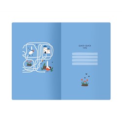 Планер недатированный, 32л., 135*210мм, на скобе MESHU "Quack-Quack", матовая ламинация, выборочный лак