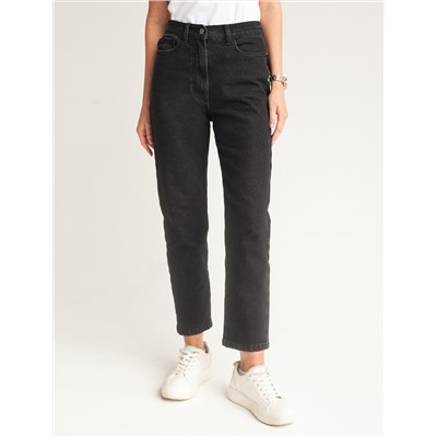 Джинсы mom-fit из денима со спандексом