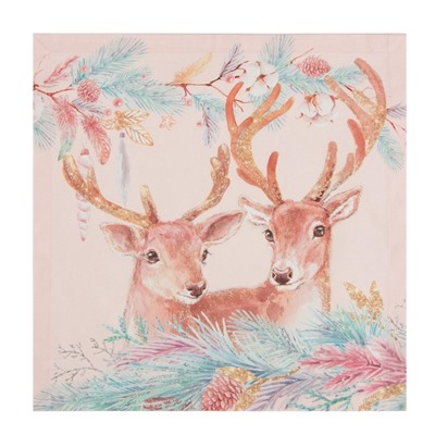 Набор салфеток «Этель» Pink magic, 40×40 см - 4 шт., хлопок, саржа