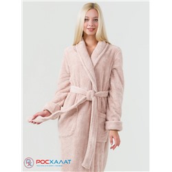 Женский халат с шалькой из велсофта  ВЗ-07 (102)