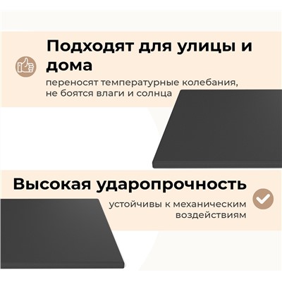 Столешница SHT-TT55 120/80  МДФ/АБС-пластик
                        черный