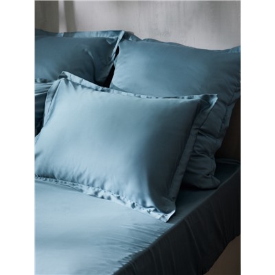 Простыня на резинке SL Home Tencel 180*200+30 см , цв. серо-голубой