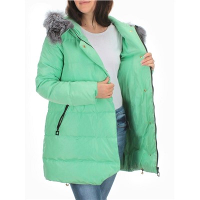 15113 GREEN Куртка зимняя облегченная женская (150 гр. холлофайбер)