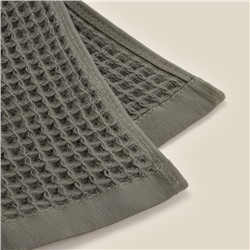 Полотенце вафельное SL HOME: Basic "Олива" 30х60 см, 100% хлопок, 340 г/м2