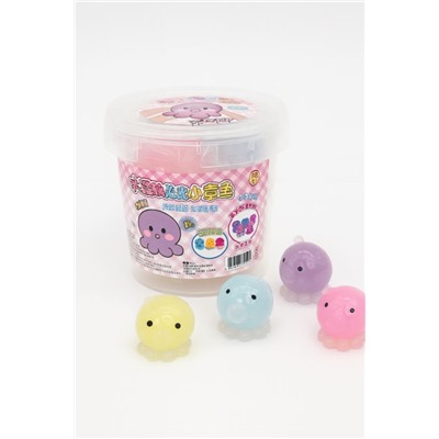 Мялка - антистресс «Octopus», mix, 1 банка, 20 шт. (12,3*13 см)