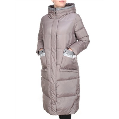 2115 LIGHT GRAY Пальто зимнее женское MELISACITI (200 гр. холлофайбера)