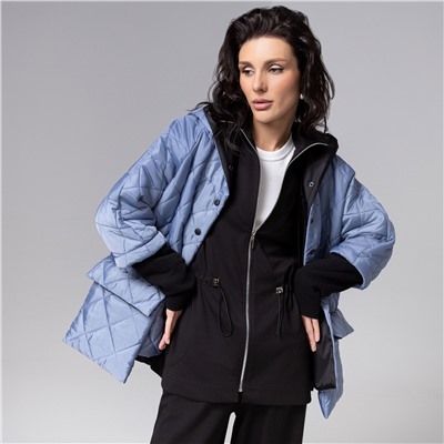 Куртка на синтепоне, След вдохновения (голубая)