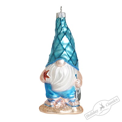 Гном "Морской прибой" (стекло) 8,5х7,5х13,5 см