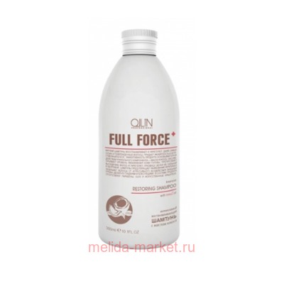 OLLIN FULL FORCE Интенсивный восстанавливающий шампунь с маслом кокоса 400мл