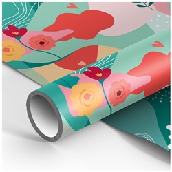 Бумага упаковочная 70*100см MESHU Fleur 90г/м2 М100_41071/Россия