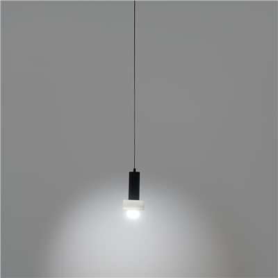 Светильник подвесной Fungus, Ø15х25 см, белый/черный