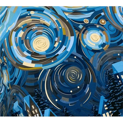 Ткань перкаль Премьер / Полночь 1 (основа)