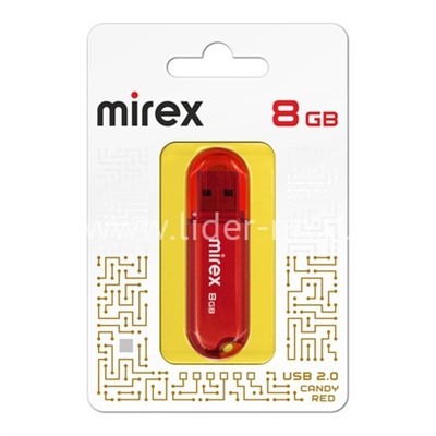 USB Flash 8GB Mirex CANDY RED