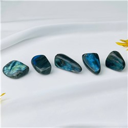 Радуга Самоцветов Срез (экран) из камня Лабрадор полированный в ассортименте