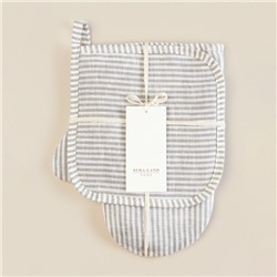 Набор кухонный SL HOME Direction: варежка 20×28 см, прихватка 19×19 см, лён 100%,180 г/м²