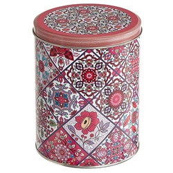 Банка жестяная "Времена года" (розовая) 1,7 л Ц120h152v170-01968
