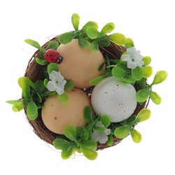 Изделие декоративное "Гнездо пасхальное", L8 W8 H5 см