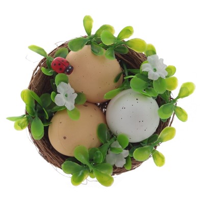 Изделие декоративное "Гнездо пасхальное", L8 W8 H5 см