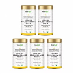 Набор чая Лопчу Голден Оранж Пеко (5 x 100 г), Lopchu Golden Orange Pekoe Set, произв. TeaRaja