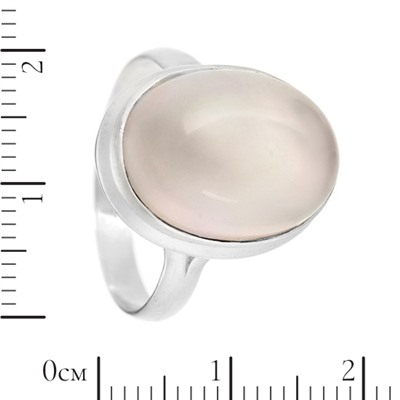 Кольцо с розовым кварцем ИАКС.313РК1.54