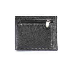 Портмоне мужское Croco-ПР-907 натуральная кожа 2 отд,  6 карм,  черный флотер (40)  243968