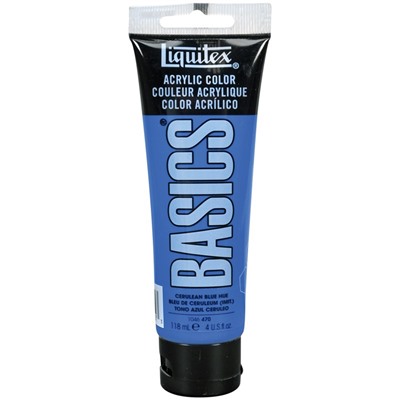 Краска акриловая художественная Liquitex "Basics", 118мл, туба, 470 церулеум (имит.)