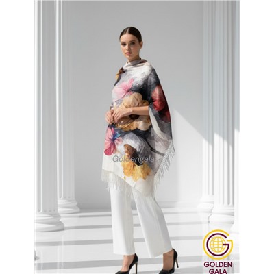 Платок теплый кашемировый с 3D принтом Арт 2591П/05