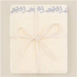 Полотенце махровое SL HOME: Floral "Айвори" 30х60 см, 100% хлопок, 550 г/м2