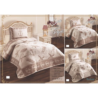 Жаккардовое Покрывало 170x240 см с Наволочкой 50x70 см Pano - My Bed