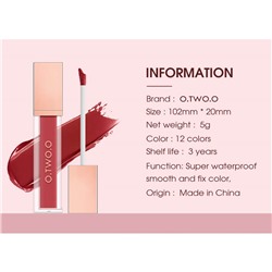 Матовый тинт для губ O.TWO.O High Energy № 7 5 g