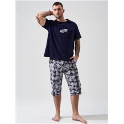 Мужской комплект "Рестарт" (бриджи) 2449-К / Синий