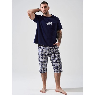 Мужской комплект "Рестарт" (бриджи) 2449-К / Синий