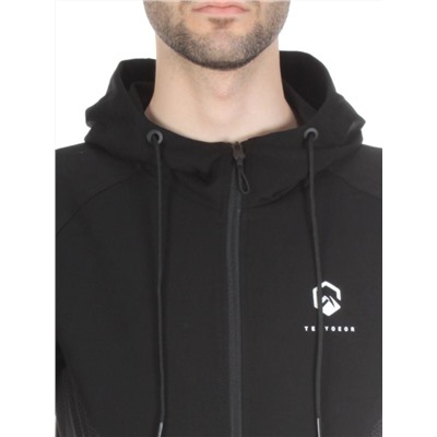 TA5087 BLACK Спортивный костюм мужской TEUYOEOR (75% хлопок 20% полиэстер 5% спандекс)