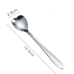 Чайная ложка / СЕРДЦЕ / СЕРЕБРО / 12,5*2,6 см
