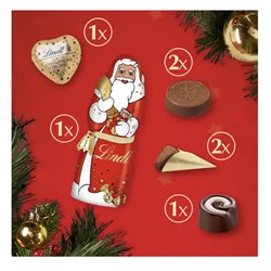 Lindt 1001 Weihnachts-Traum Adventskalender 2025 Адвент календарь "1001 ночь" с 24 сладкими сюрпризами, 48см × 36см, 281грамм