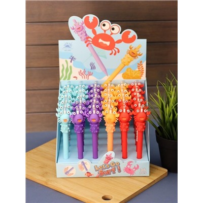 Ручка "Funny crab", mix, шоу-бокс 36 шт.